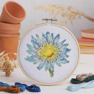 RHS Cross Stitch Kit Blue Lotus